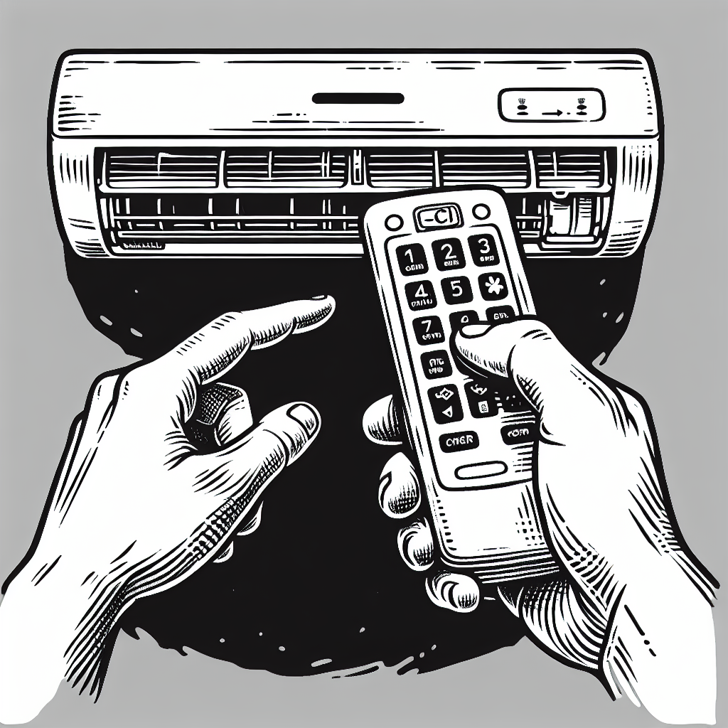 エアコン本体で直接操作する方法